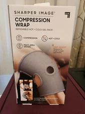 Sharper Image Compression Wrap w Removable Hot/Cold Gel Pack Easy Adjust BNIB