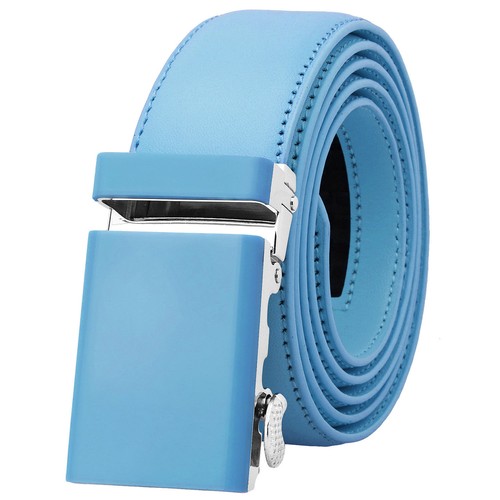 Falari Men Unisex Classic Ratchet Dress Belt Genuine Leather Casual Golf Belt - Picture 30 of 83