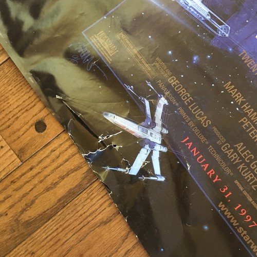Signed Autographed Star Wars Special Edition 1997 Movie Poster ILM Animators - Picture 10 of 12