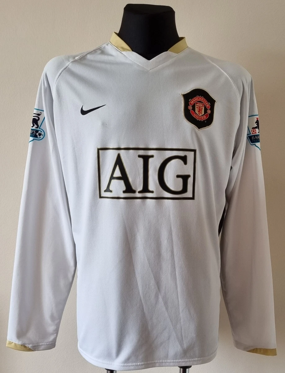Manchester united long sleeve away best sale jersey