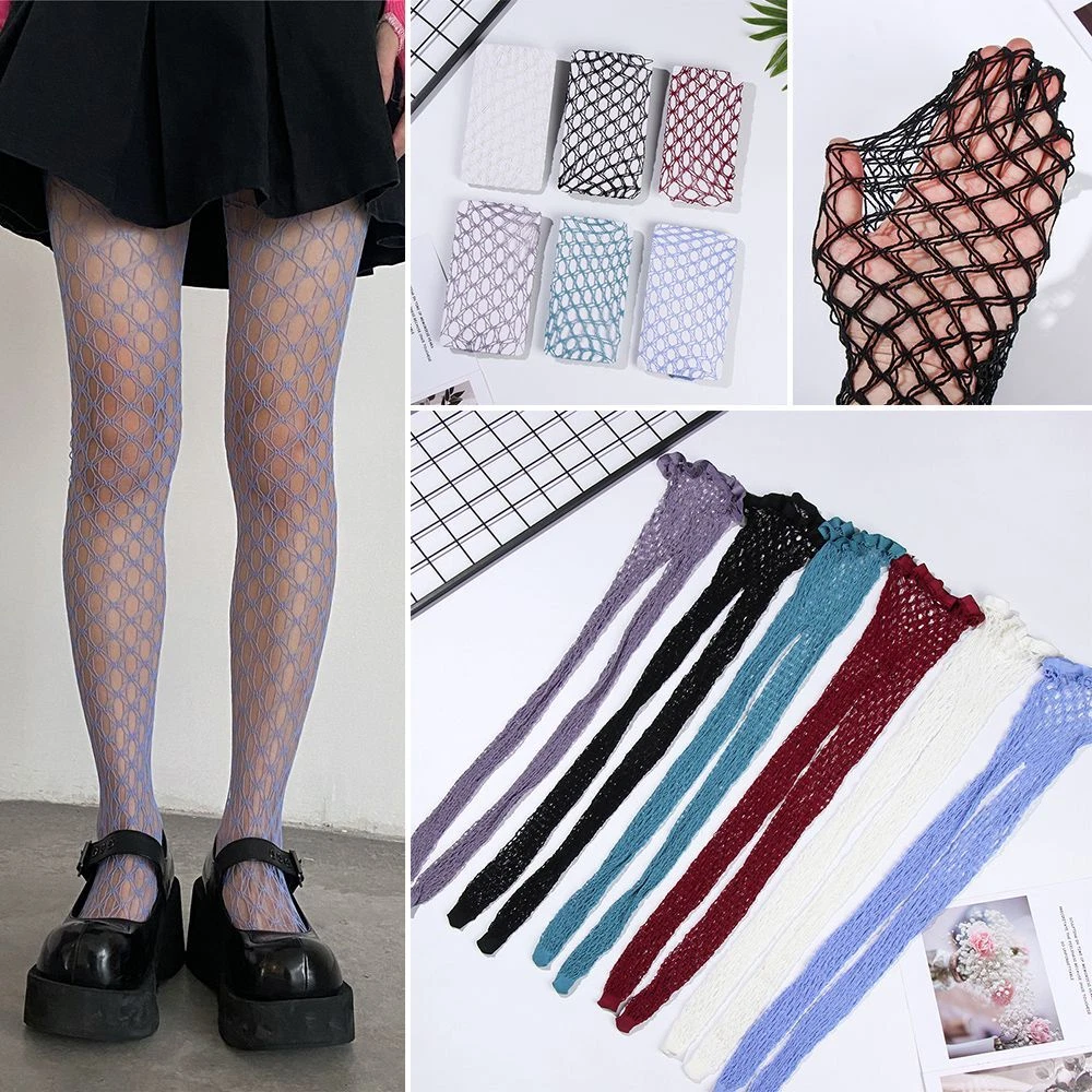 Fashion High Socks Fishnet Body Stockings Tights Stockings Print