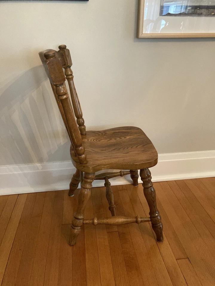 VIRGINIA HOUSE 实心硬枫树殖民地早期美国用餐侧椅 — 第 2/4 张图片