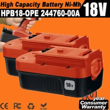 2 Pack 18V for Black and Decker HPB18 18 Volt 4.0Ah Battery HPB18-OPE 244760-00A
