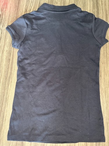 Nautica Girls' Short Sleeve Polo Navy Blue Size 8/10 - Picture 3 of 3