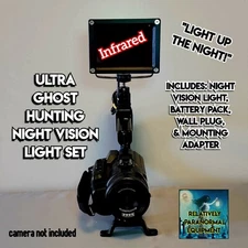 Ultra Ghost Hunting Night Vision Light  Brighter IR = Clearer Videos  Paranormal