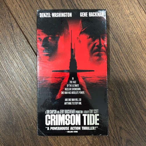 Vintage Crimson Tide (VHS, 1995), Denzel Washington, Gene Hackman, U-Boot