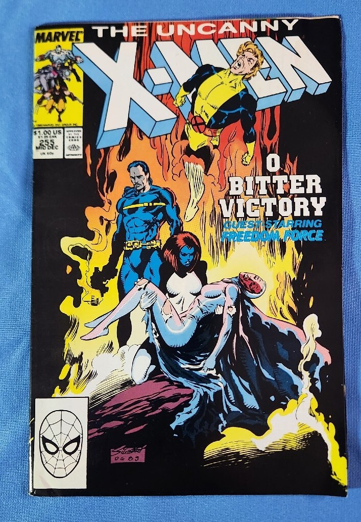 アメコミ　marvel　アンキャニー　x-men　ハードカバー Uncanny X-Men Vol 1 #255 1989 Marvel Comics Book Original Series