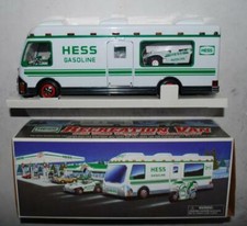 1998 HESS GASOLINE TOY RECREATIONAL VAN WITH DUNE BUGGY & CYCLE PROMOTIONAL TOY