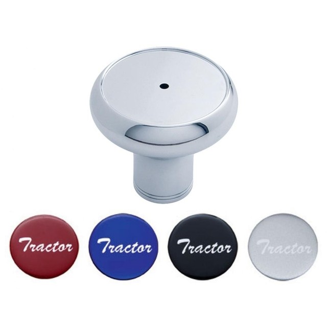 "Tractor" Chrome Deluxe Air Valve Knob w/ Glossy Sticker eBay