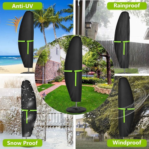 Sonnenschirm Schutzhülle mit Stab Ampelschirm Schutzhülle Wasserdicht 280x30x... - Bild 5 von 6