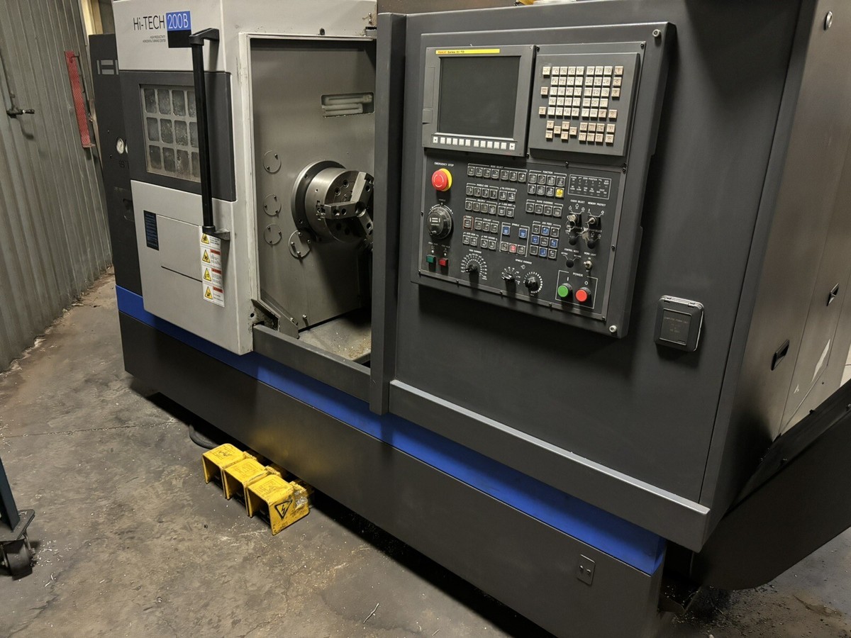 HWACHEON Hi-Tech 200B CNC LATHE TURNING CENTER NEW 2012 FANUC | eBay