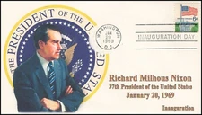 EV-001, 1969, Richard Nixon, Inauguration, Event Cover, Add-on Cachet, 37th Pres