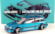 Kaido House x Mini GT Honda Civic (EF) Kaido Works V1 🟦 Teal KHMG126 1/64