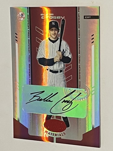 2004 Leaf Certified Materials Bubba Crosby Autograph 081/250 New York Yankees. - Picture 5 of 7