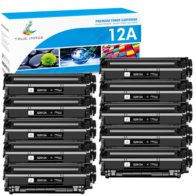 1-10P Q2612A 12A Black Toner Compatible With HP LaserJet 1018 1020 1022 3055 Lot