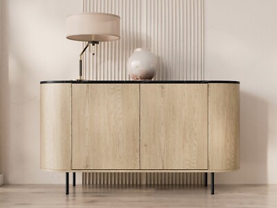 Kommode Tovizo 140 2D, 2 Türen Holz Kombikommode push to open Kollektion PR M24