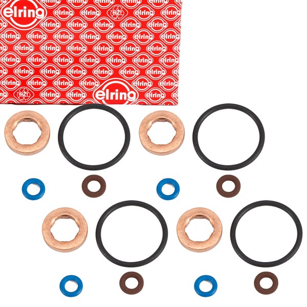4X Elring Dichtungssatz Einspritzventil FüR VW Golf 6 Passat B6 B7 A3 8P 1.6 TDI-image