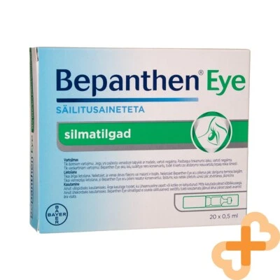BEPANTHEN EYE Drops 20 x 0,5ml Moisturizes Soothes and Protects Dry Eyes
