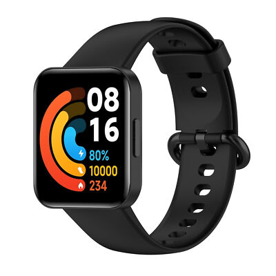 Silikon Armband Für Xiaomi Mi Watch Lite 2 / Redmi Watch 2 Uhrenarmband Schwarz