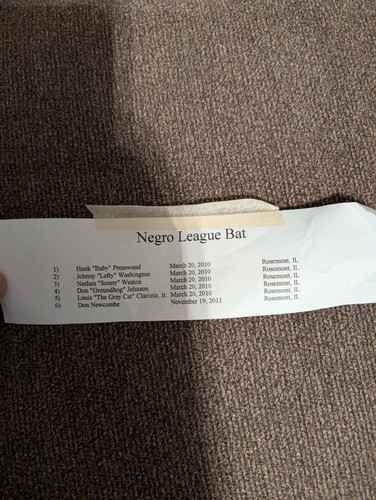 Vintage Signed Negro League Baseball Bat 6 Signatures - Picture 10 of 10