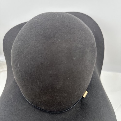 Tart Hat One Size Brown California 100% Wool Floppy Wide Brimmed Hat - Picture 4 of 9