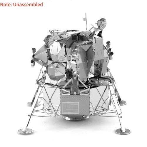 8cm DIY Metal USA Apollo Lunar Module 1/50th Scale DIY Model Kit Toy Gift
