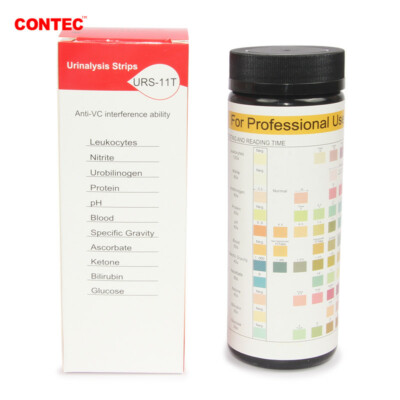 100pcs Test Strips for BC401BT Bluetooth Urine Analyzer 11 Parameters  CONTEC
