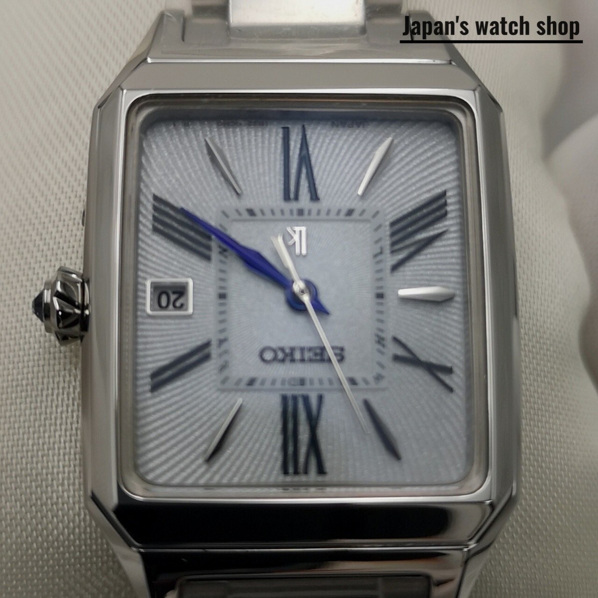 SEIKO LUKIA Grow SSVW209 White square calla lily Women's Watch New
