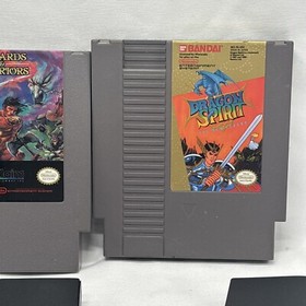 Nintendo NES Games Lot Dragon Spirit Double Dragon II Wizard Warriors & Tested