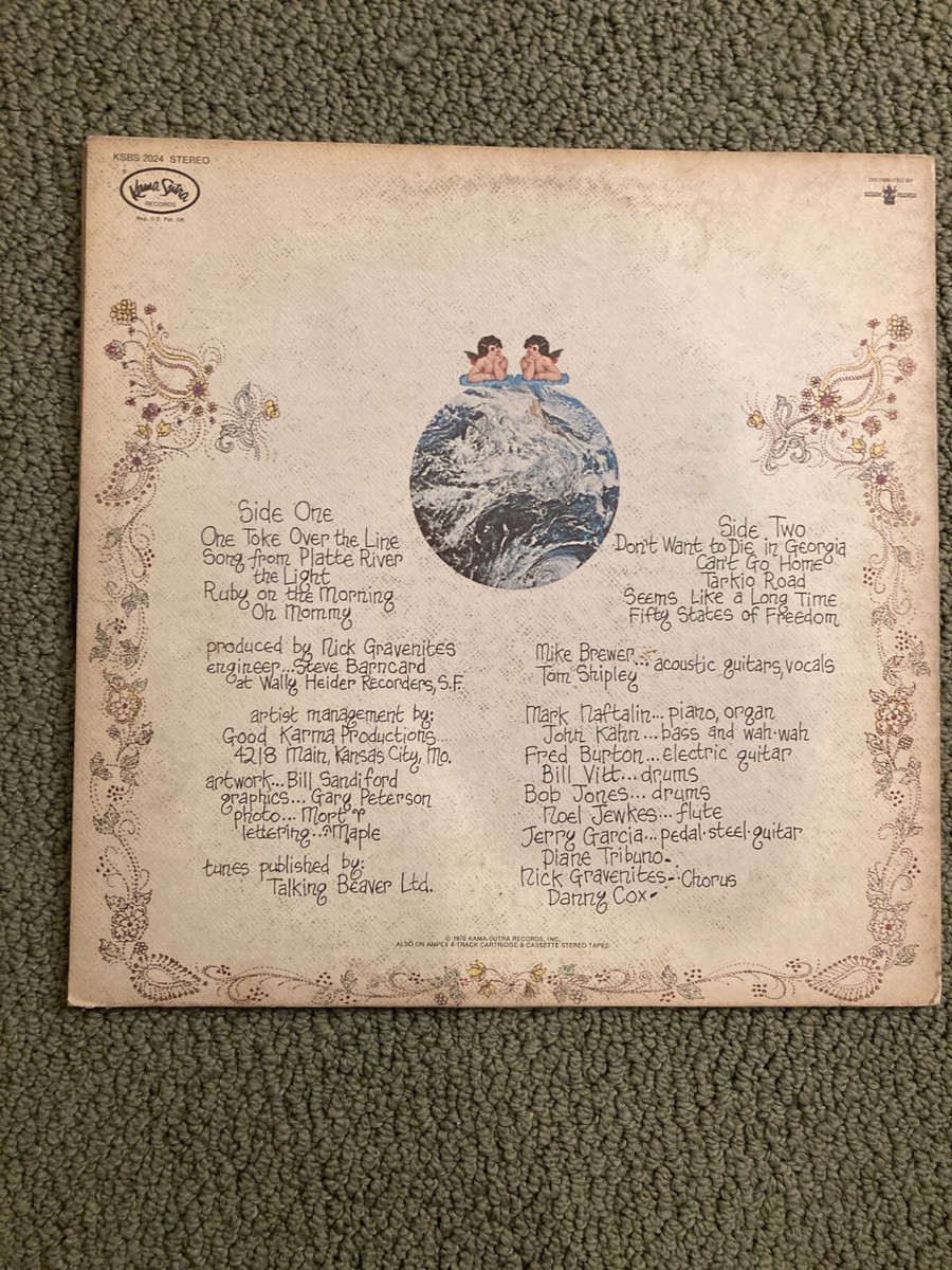 BREWER AND SHIPLEY - TARKIO ROAD - ONE TOKE OVER THE LINE - Vinyl