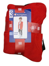 NEW Boys CHAMPION 3 Piece Tee Hoodie Jogger Red/Black Set 2T