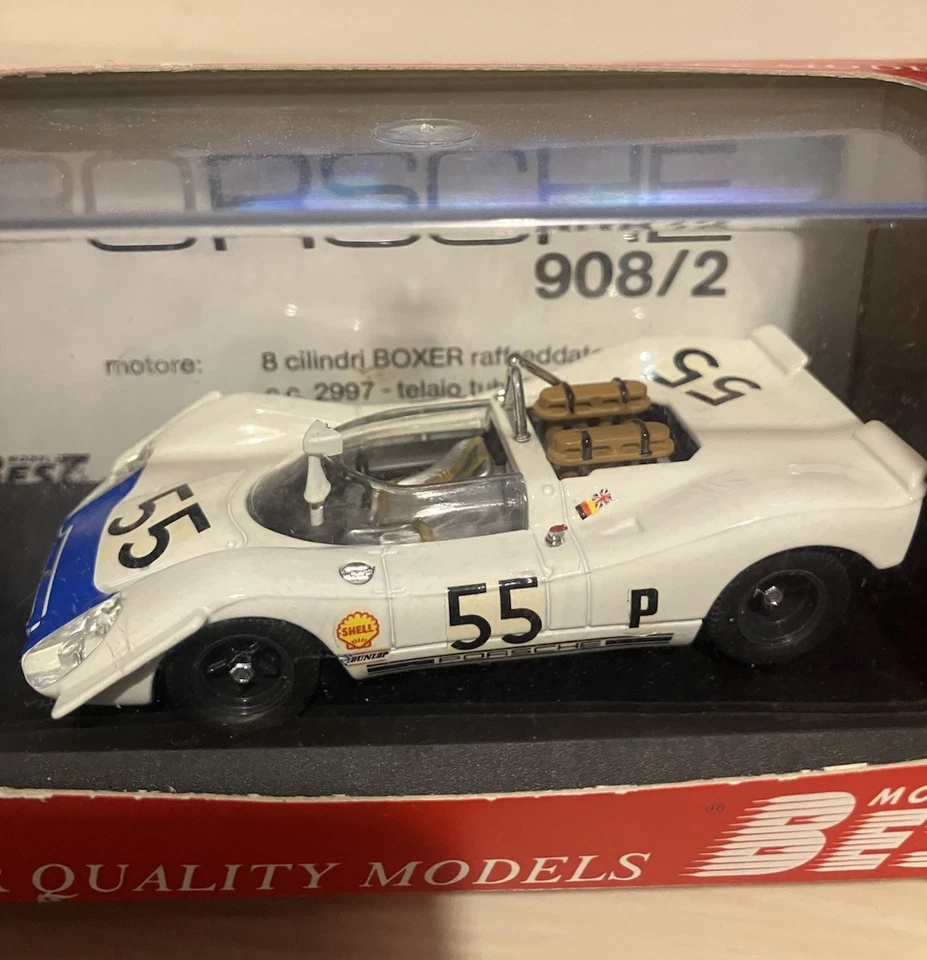 Model Best 1:43 Porsche 908/2 Brands Hatch ‘69 Model (in Box) - Image 4 of 4