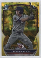 2023 Bowman Chrome Draft Sapphire Edition Yellow 53/75 Christian Knapczyk 0xk7