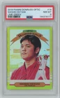 2019 Donruss Optic LIME GREEN Shohei Ohtani PSA 8 Angels #14 C49