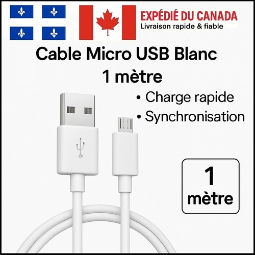 Câble de recharge rapide pour téléphone : Samsung, Huawei, Iphone, HTC, LG... - Photo 5 sur 8