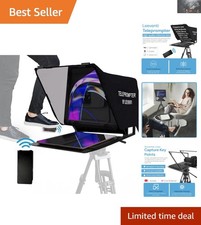 Teleprompter 5.0 with Foot Remote - Convenient for iPad, Tablet Smartphone Use