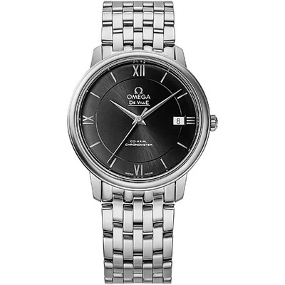 Omega De Ville Prestige 424.10.37.20.01.001 Co-Axial Black Dial New