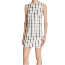 Theory Adraya Nb Mix Ch Plaid Sheath Dress Size 0