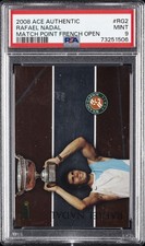 2008 ACE AUTH MATCH POINT FRENCH OPEN #RG2 RAFAEL NADAL PSA 9