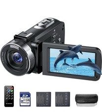 Video Camera Camcorder 4K 42MP 18X Digital Zoom Vlogging Camera... 