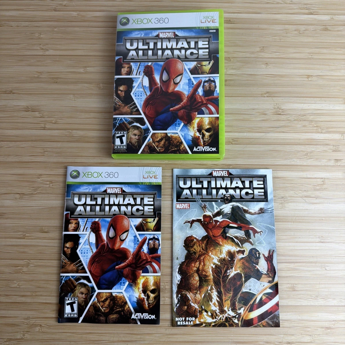Marvel: Ultimate Alliance Microsoft Xbox 360 Video Games for sale