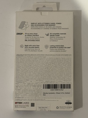 Otterbox Symmetry Plus MagSafe iPhone 14 Pro 6.1 inch Stardust - Picture 2 of 2