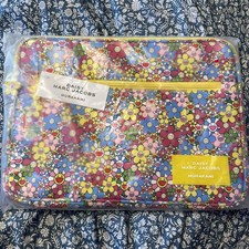 Marc Jacobs MURAKAMI Daisy Flowers Yellow Pop Laptop Sleeve Case Soft New
