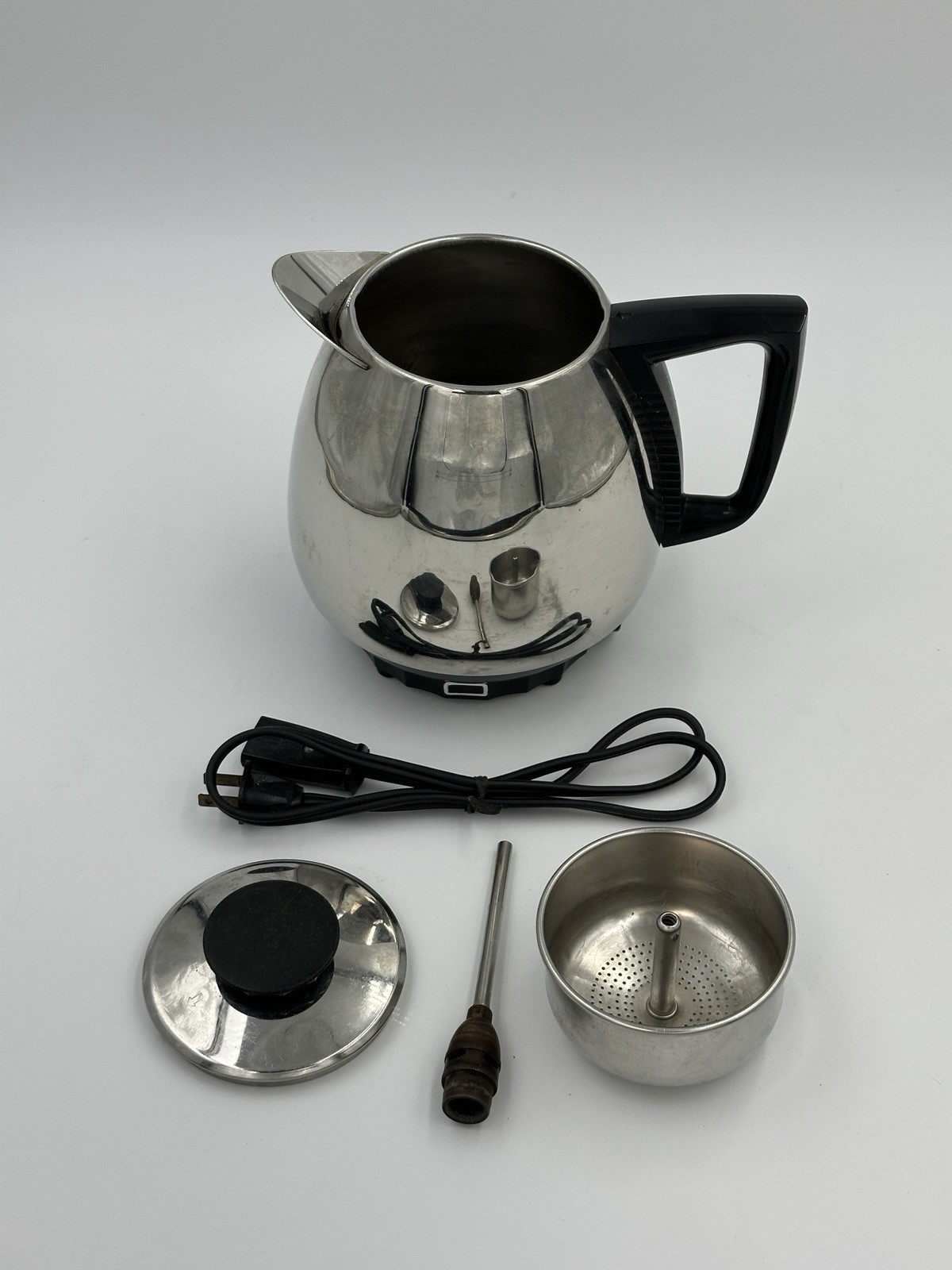 Jet-O-Matic Model 10 Automatic Coffee Percolator 10 Cup Tested Works