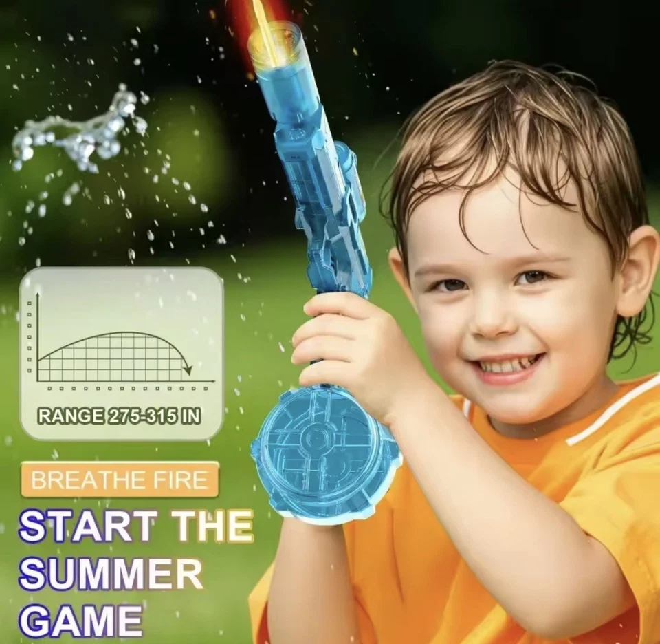 Elektrische Wasserpistole mit LED Licht,Recoil & Sound für Kinder & Sommeraction - Bild 4 von 4