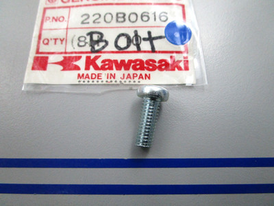NEW OEM Kawasaki 220B0616 Bolt 0810