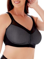 Berlei Beauty Stripe Bra Front Fastening Non Wired Bras High Coverage Lingerie