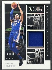 2019-20 Panini Noir Tobias Harris Newsreels Jersey /65 #NJ-THS Detroit Pistons