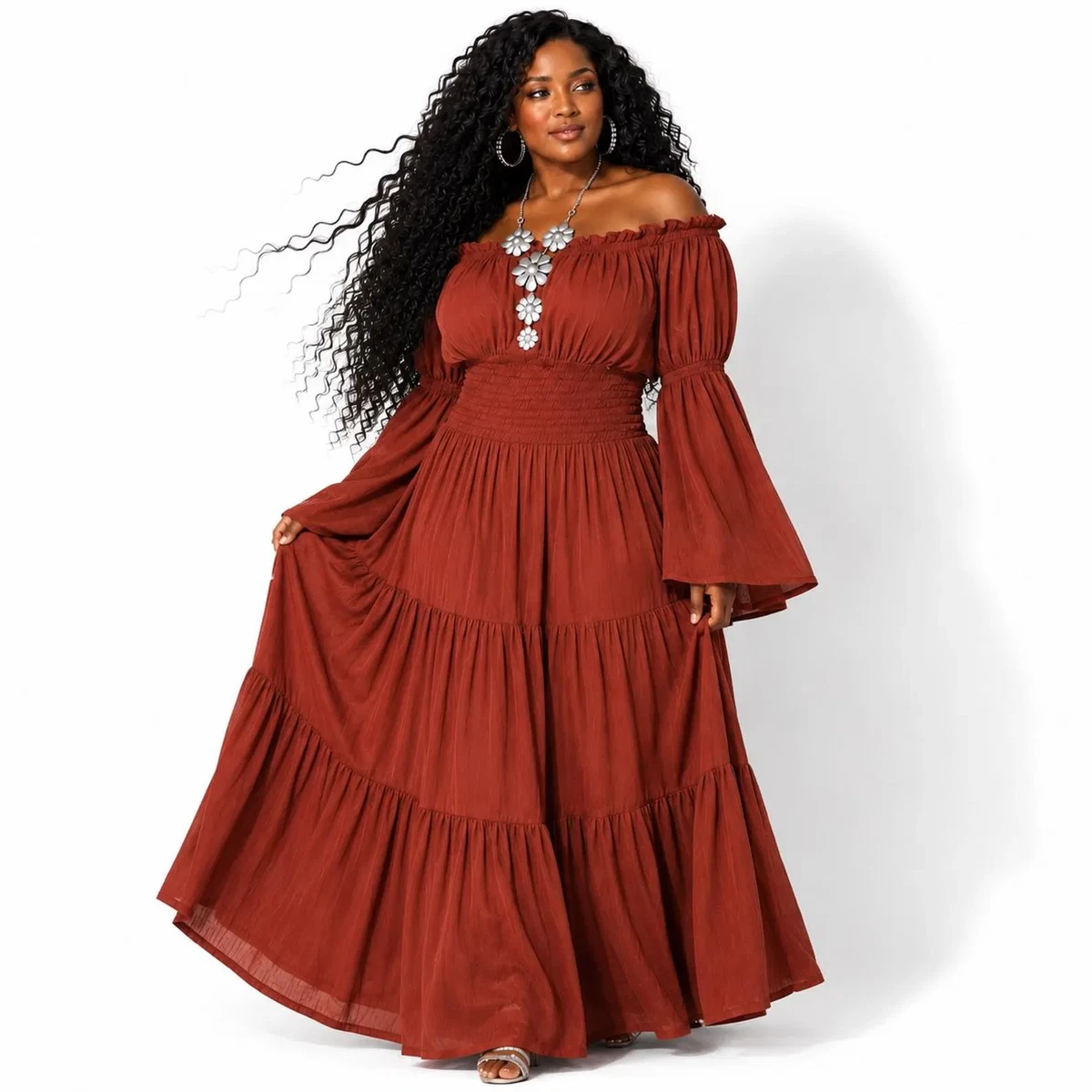 red dress for larger ladies Plus Size Dresses Women for sale Sleeve