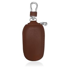 Car Key Case, Genuine Leather Auto Key Fob Protector, Universal Key Fob Cover